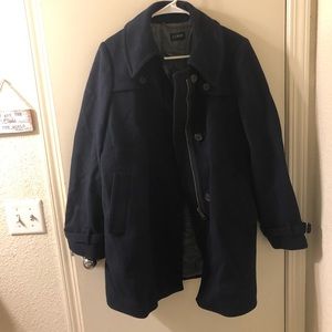 Navy jcrew pea coat